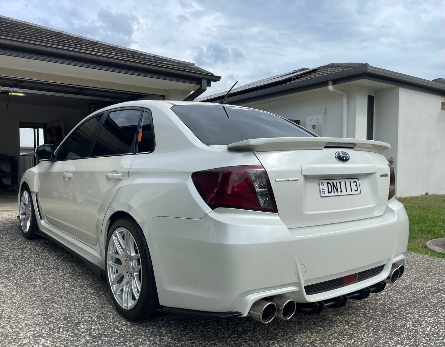 Customer photo review of Impreza WRX / STI G3 Sedan FL Side Skirt Splitters (Pair)
