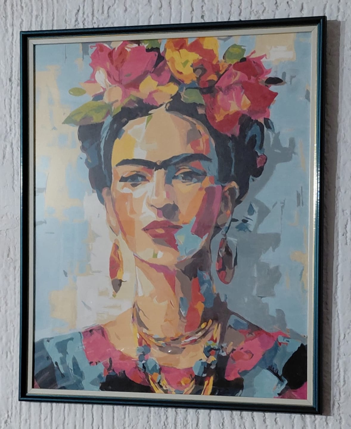 Customer photo review of Expressive Frida | Paint by Number