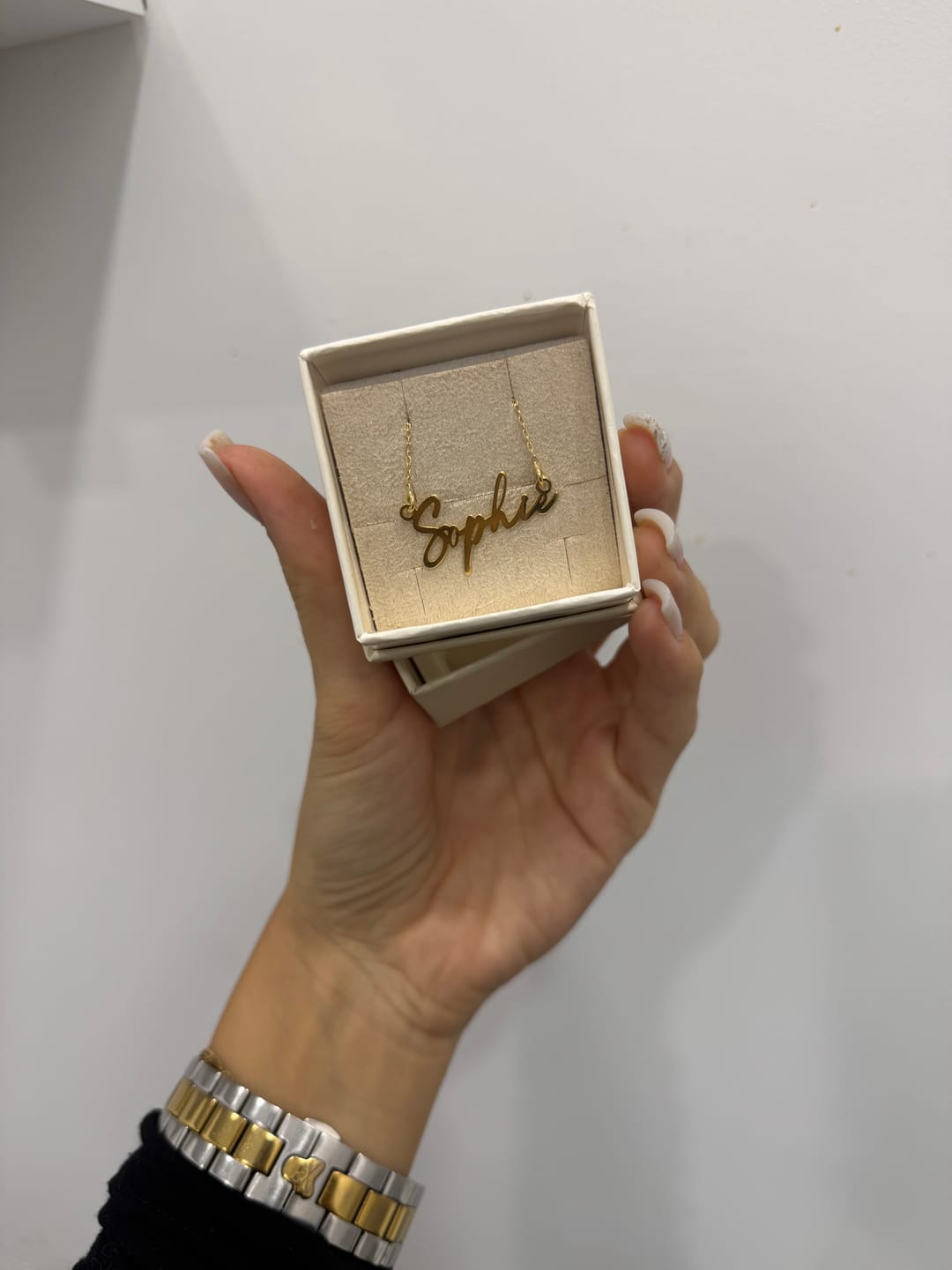 Customer photo review of Collana Nome Firma