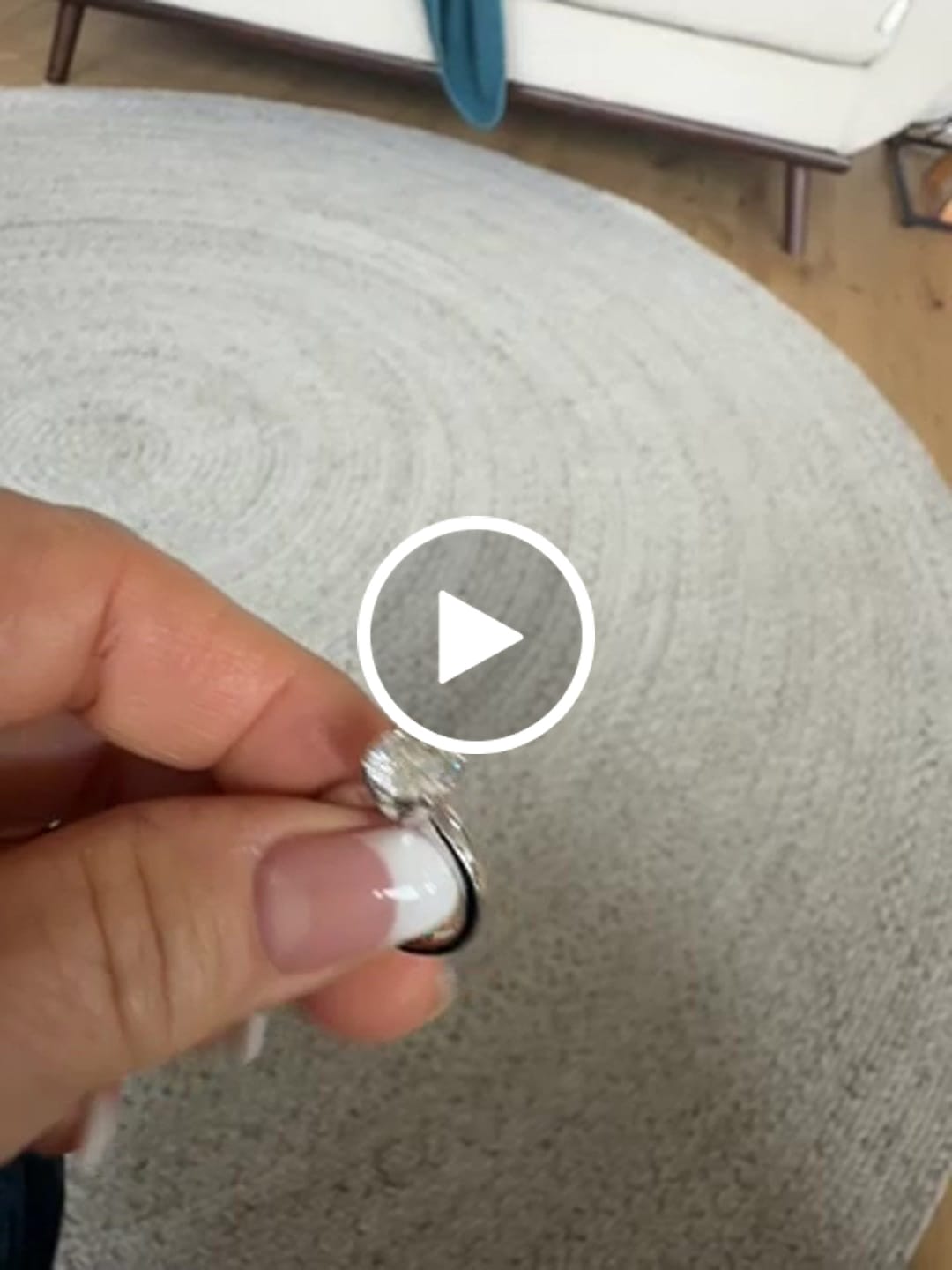 Customer video review of Classic Solitaire Round Moissanite Four Prong Engagement Ring