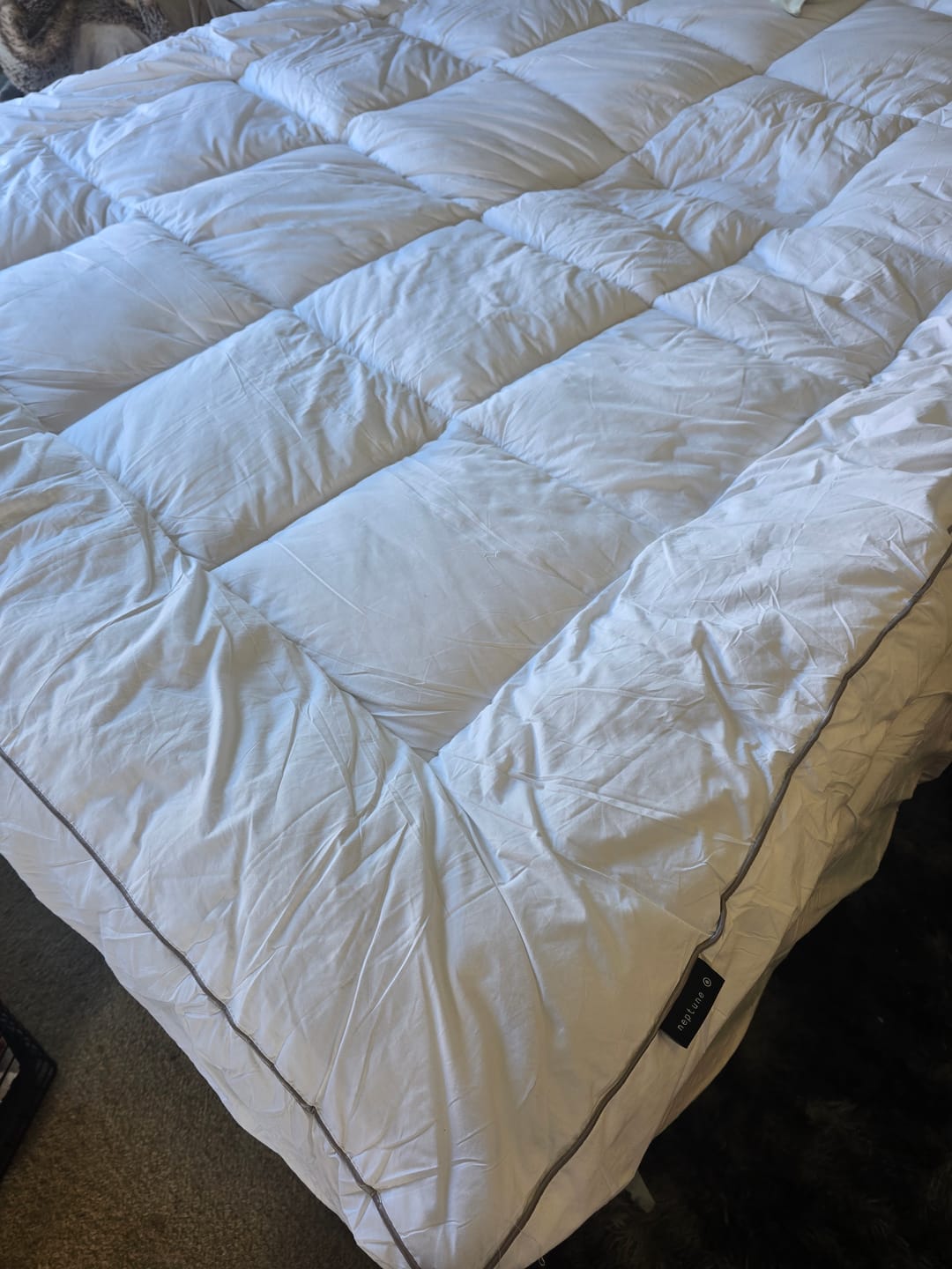 Customer photo review of Luxury Mattress Topper