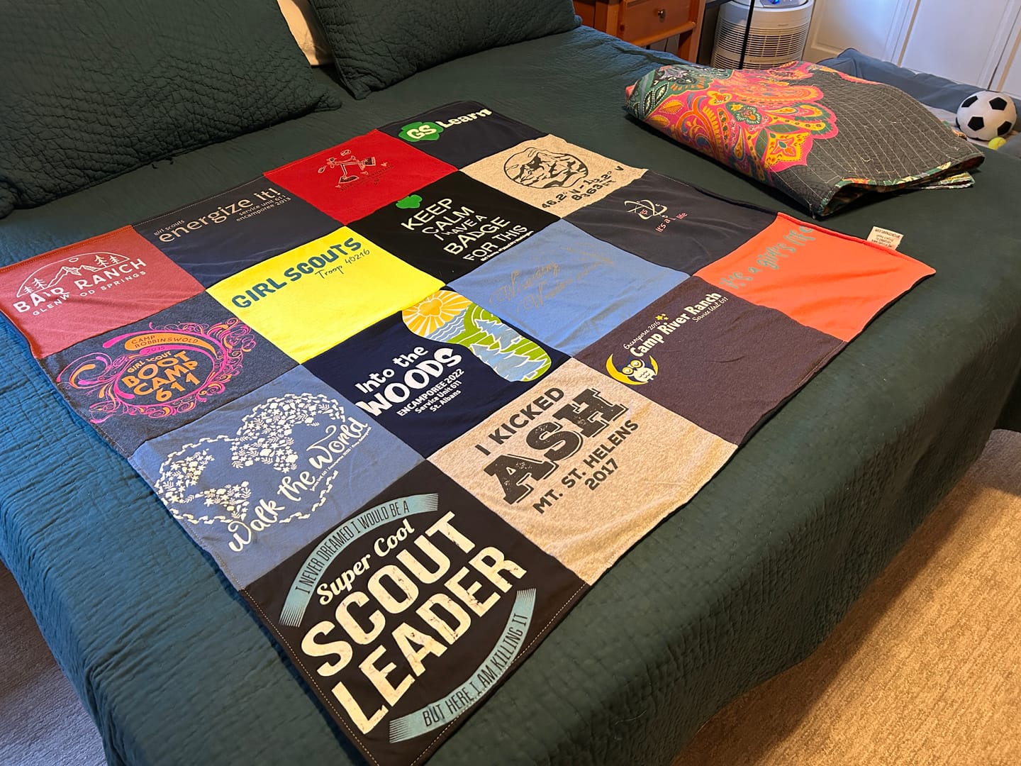 Customer photo review of Project Repat T-Shirt Quilt
