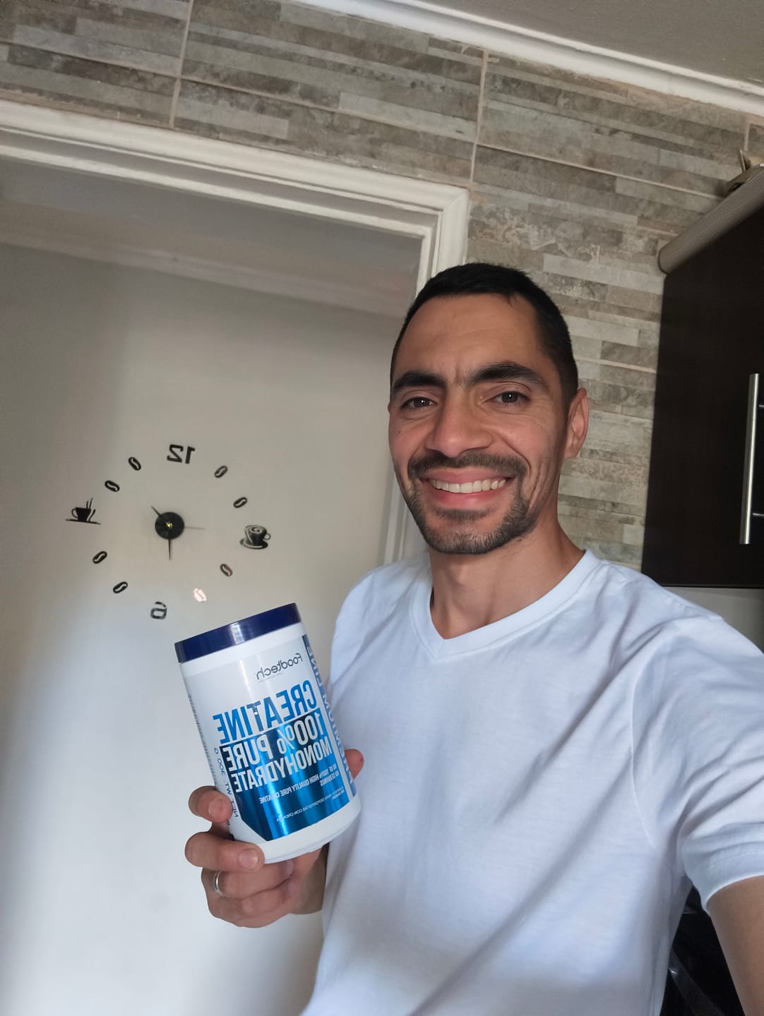 Customer photo review of Creatine 100% Pure Monohydrate 60 svs -Foodtech