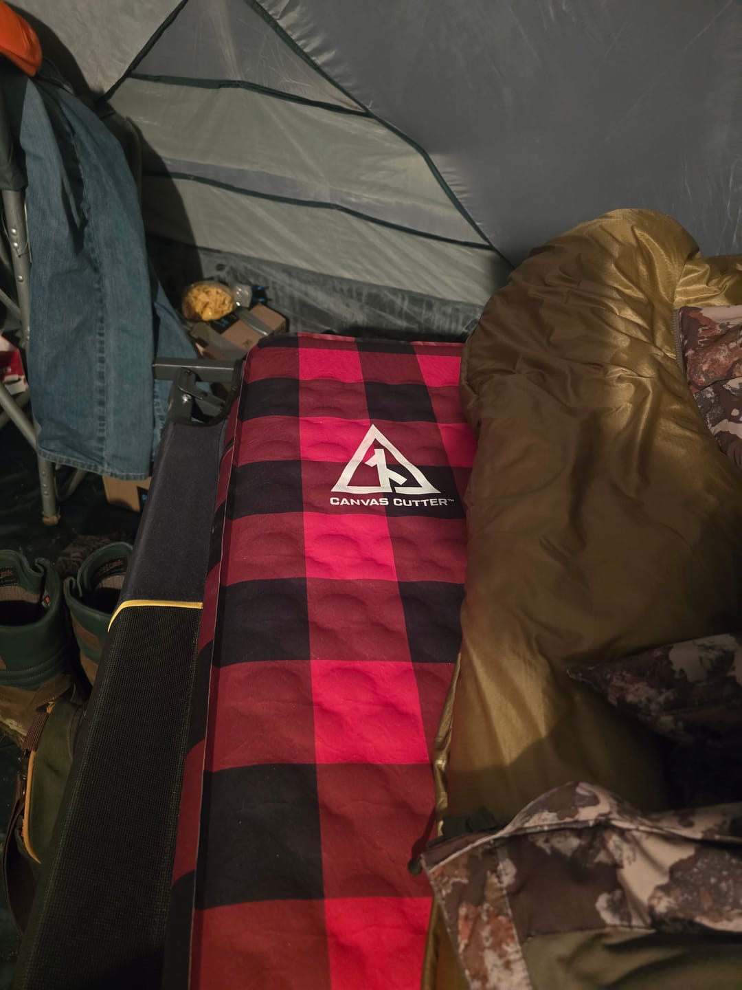 Customer photo review of Dominator 3.0 Canvas Bedroll