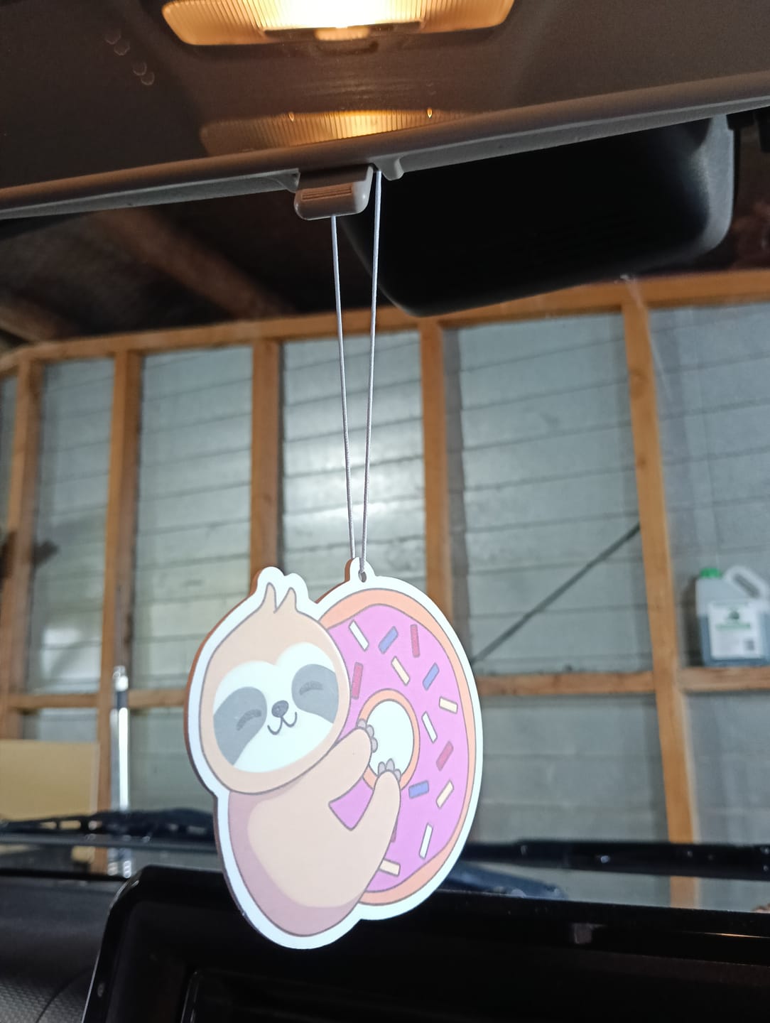 Customer photo review of Sloth Air Freshener