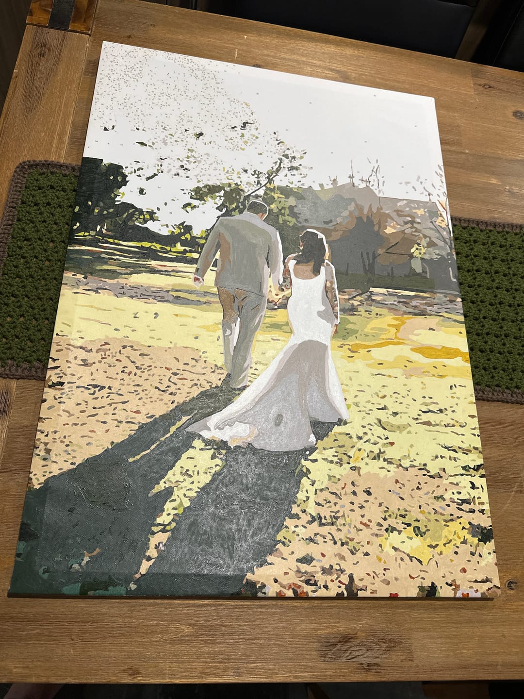 Customer photo review of Custom Paint By Numbers