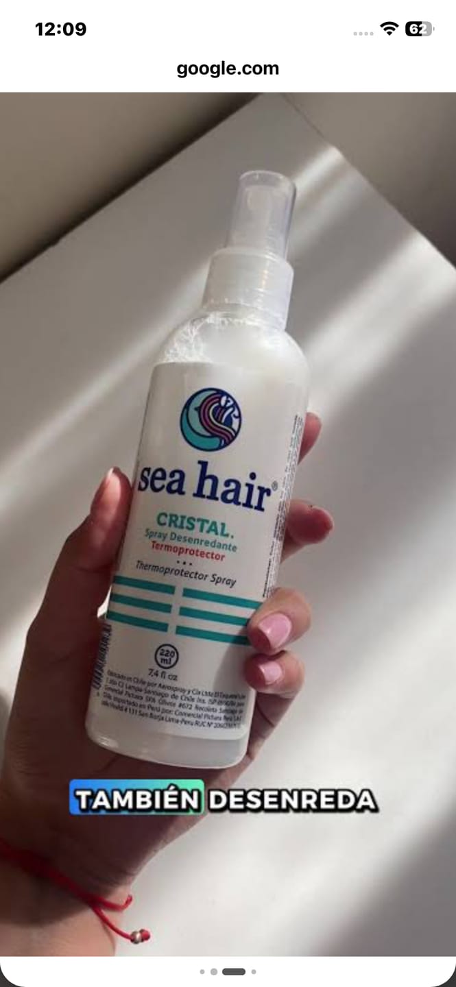 Customer photo review of Termoprotector Desenredante Cristal 220ml Sea Hair