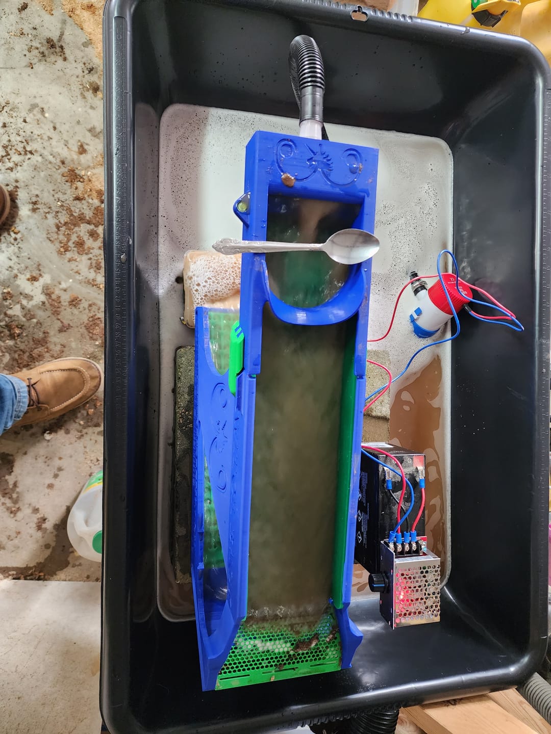 Customer photo review of Switchback Clean-Up Sluice Box Kit - Dream Mat | Gold Prospecting Equipment
