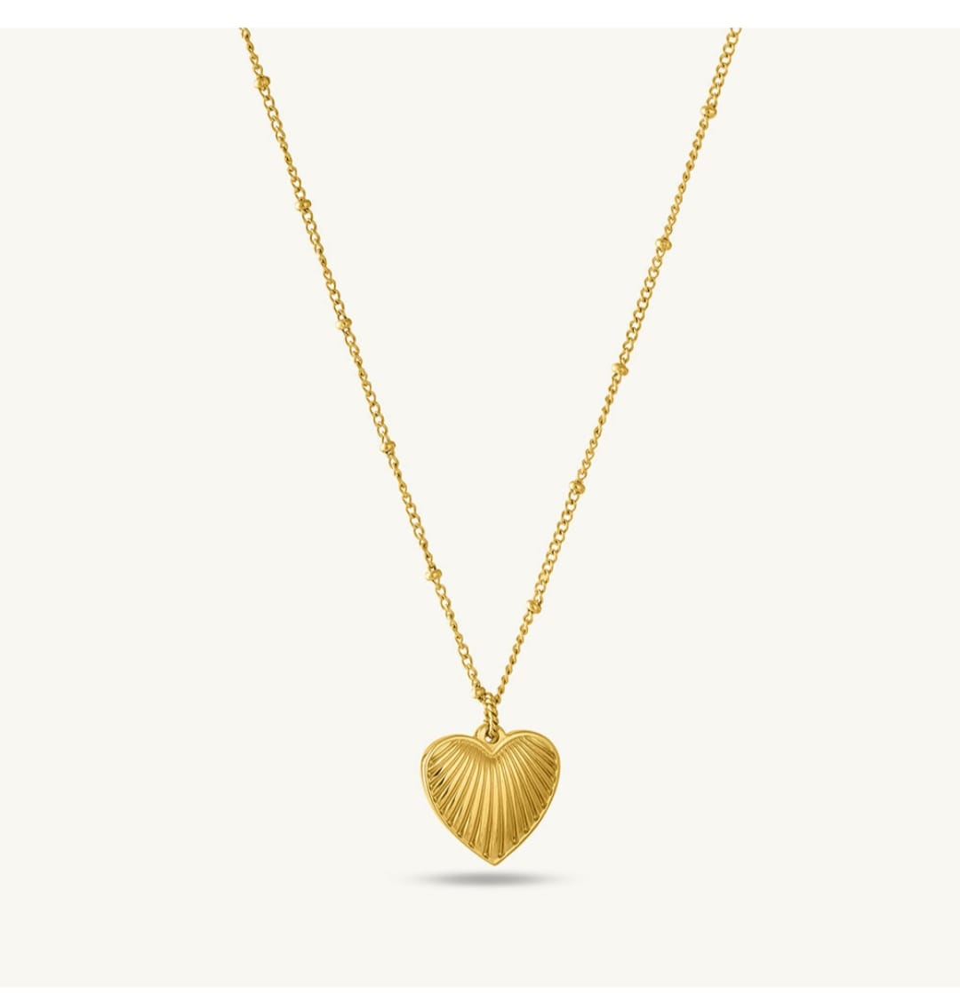 Customer photo review of Heart Rays Necklace