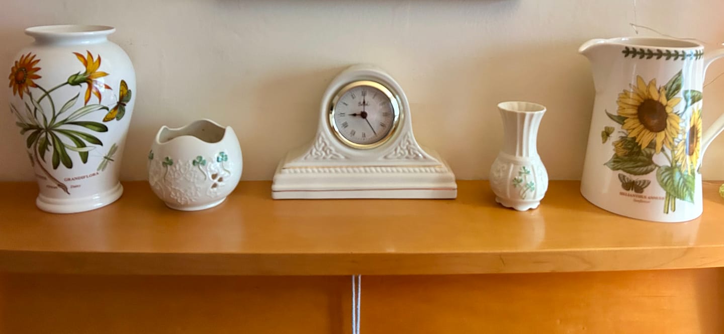 Customer photo review of Belleek Classic Celtic Mantel Clock