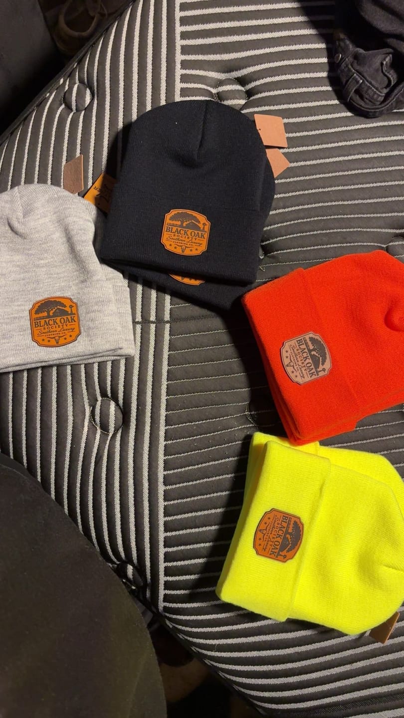 Customer photo review of Custom Leather Patch Beanies