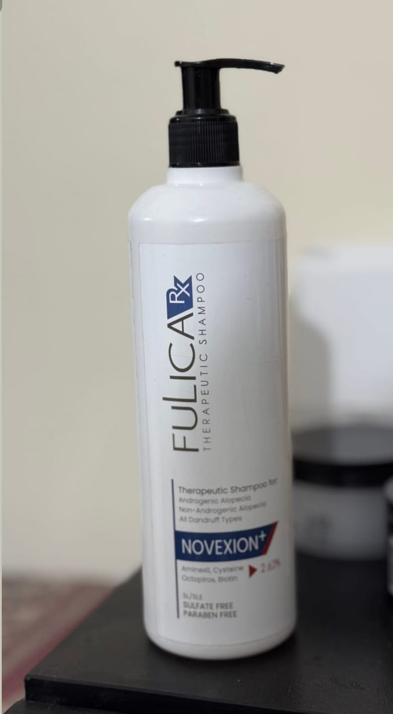 Customer photo review of Fulica Rx Novexion⁺ Anti Dandruff Shampoo 500mL