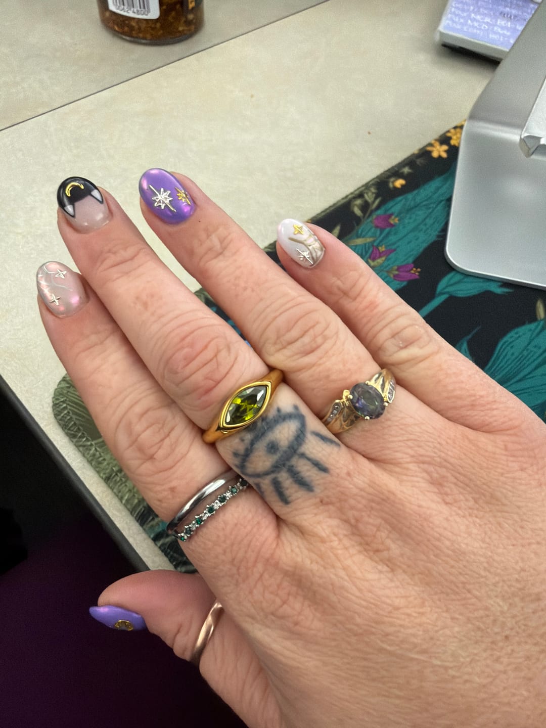 Customer photo review of Green Arizona Crystal Ring