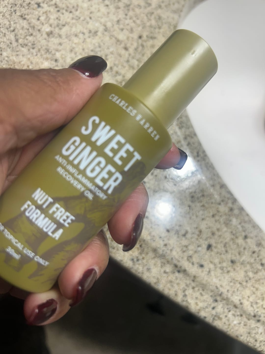 Customer photo review of Extra Strength Sweet Ginger Vapor Rub [Compact]