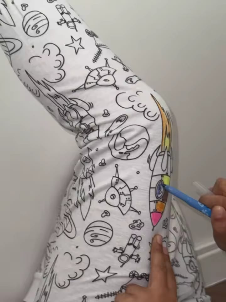 Customer photo review of Pijama Infantil para Colorear