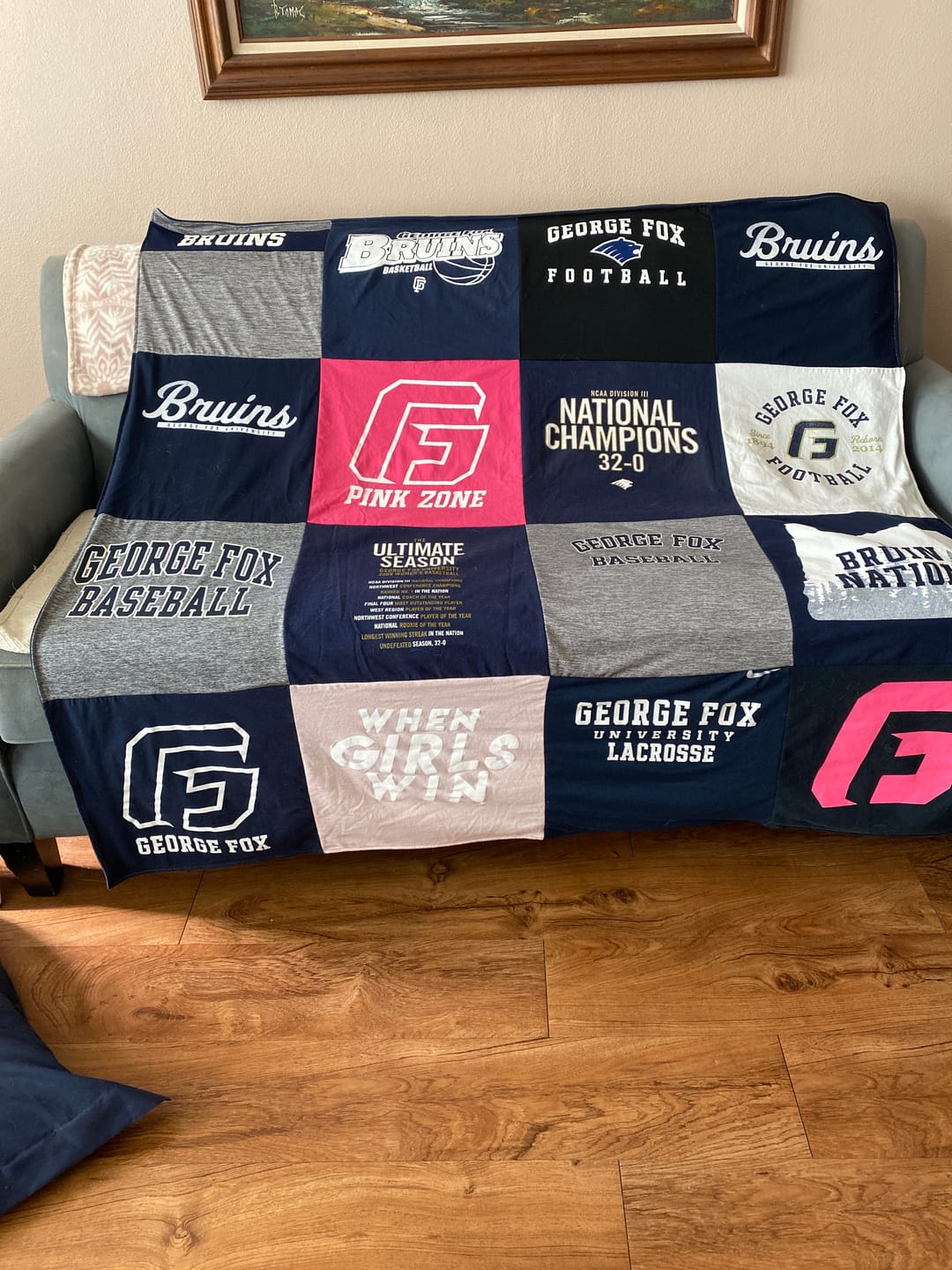 Customer photo review of Project Repat T-Shirt Quilt