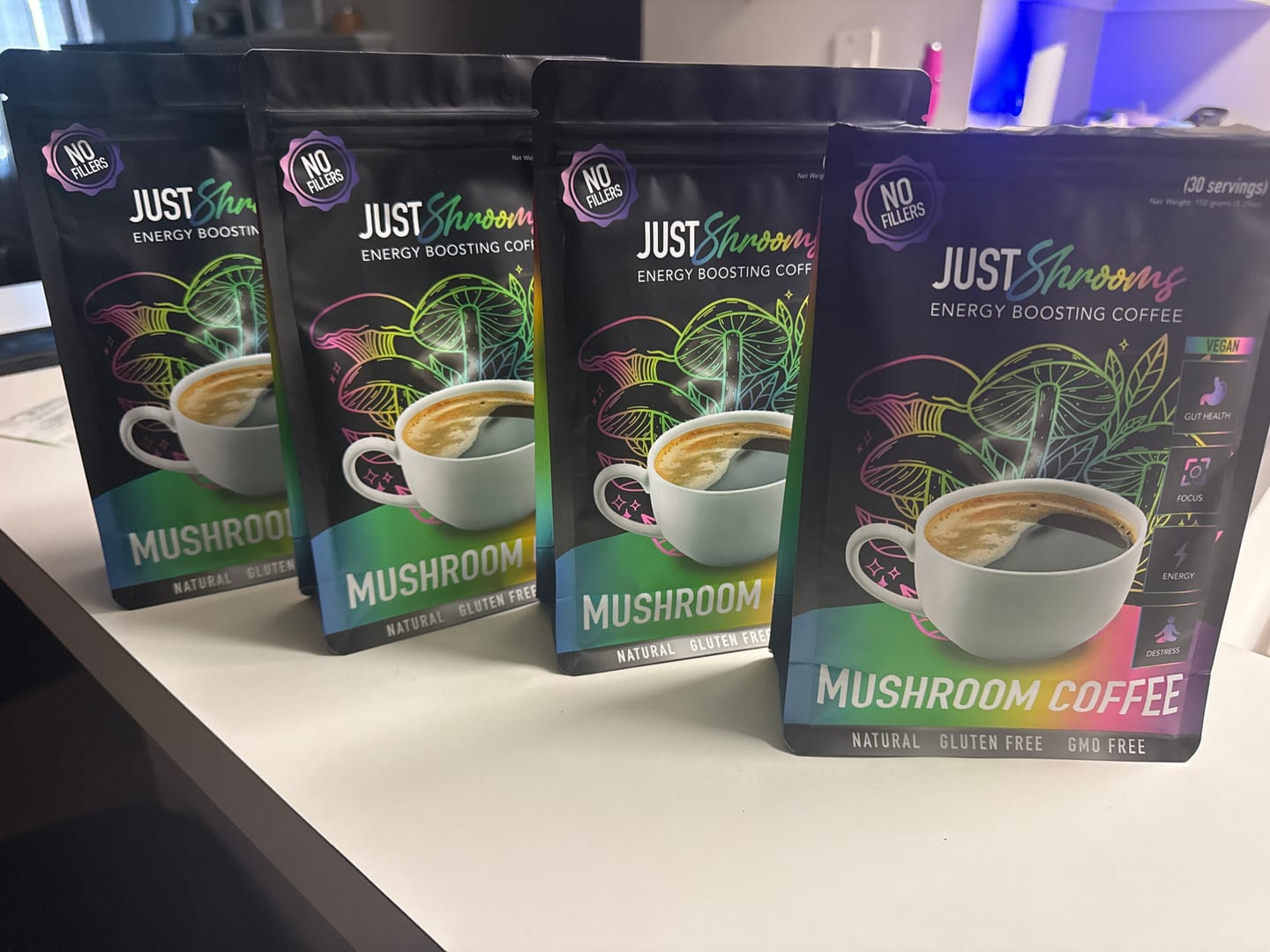 Customer photo review of Just Shrooms Mushroom Coffee BUNDLE