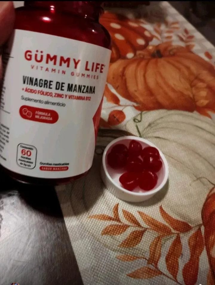 Customer photo review of GOMITAS DE VINAGRE DE MANZANA