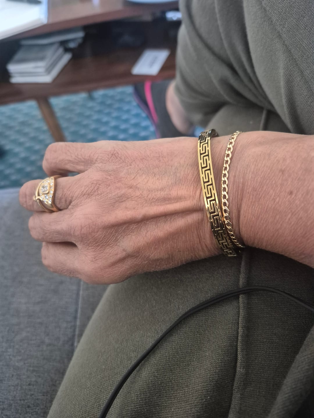 Customer photo review of Gilded Maze Bracelet