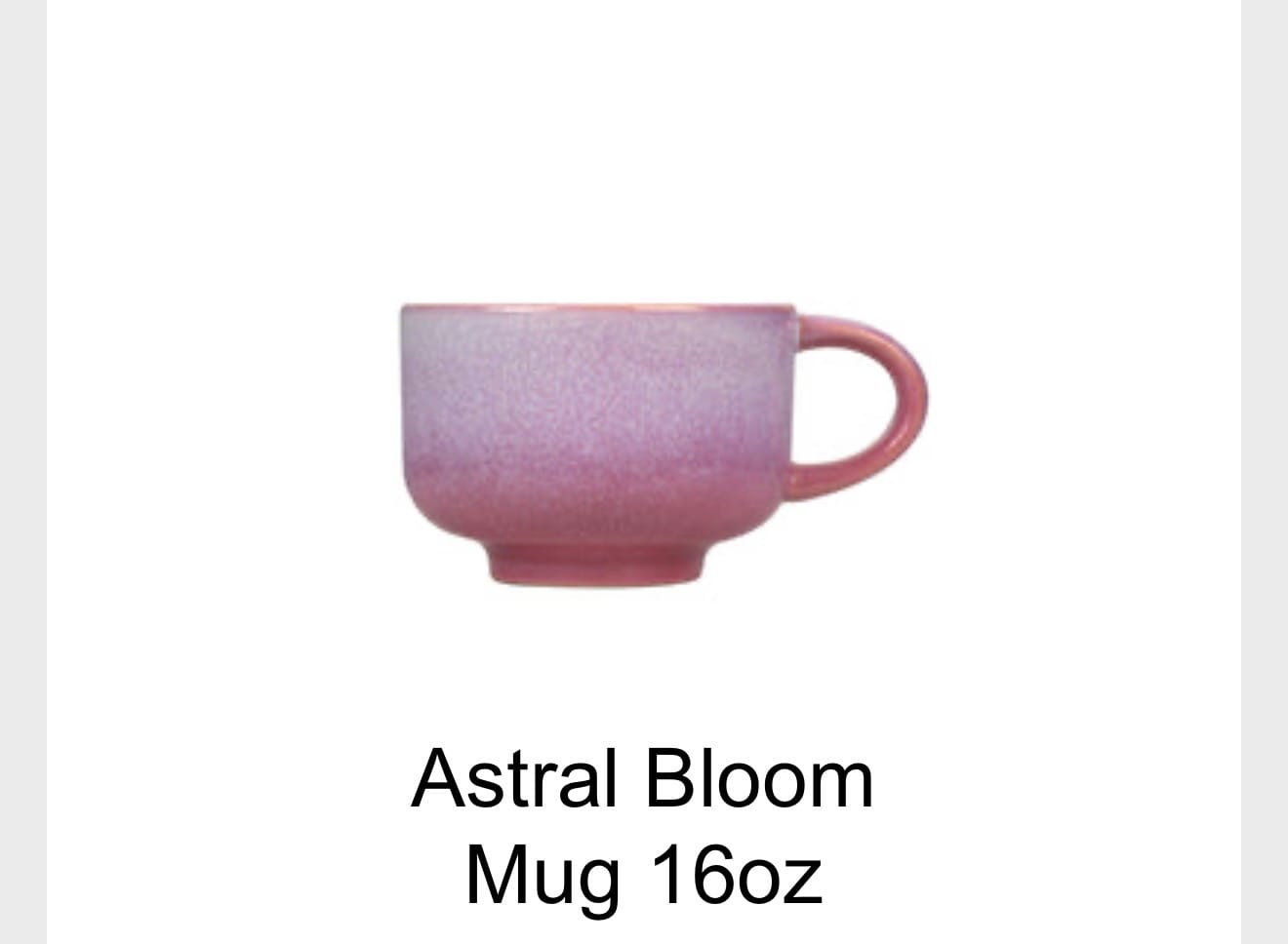 Customer photo review of Astral Bloom Mug 16oz