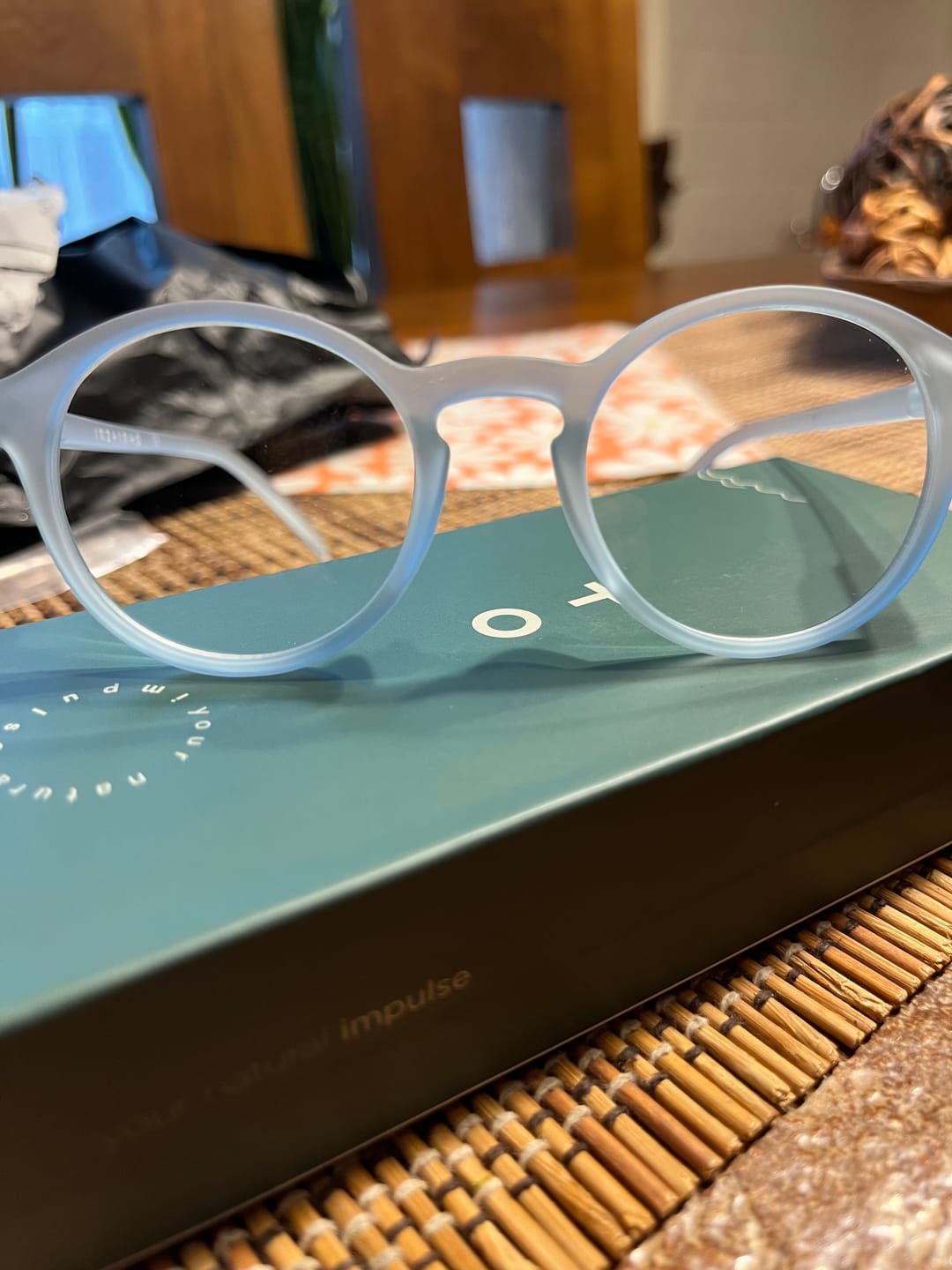 Customer photo review of Anteojos de lectura Liam SkyBlue