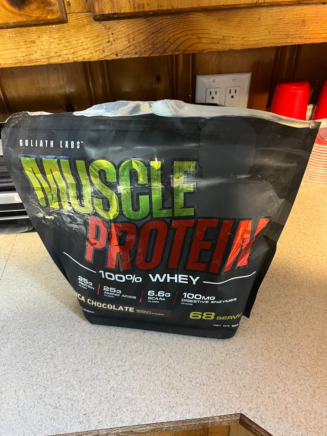 Customer photo review of 100% Whey Protein Powder
