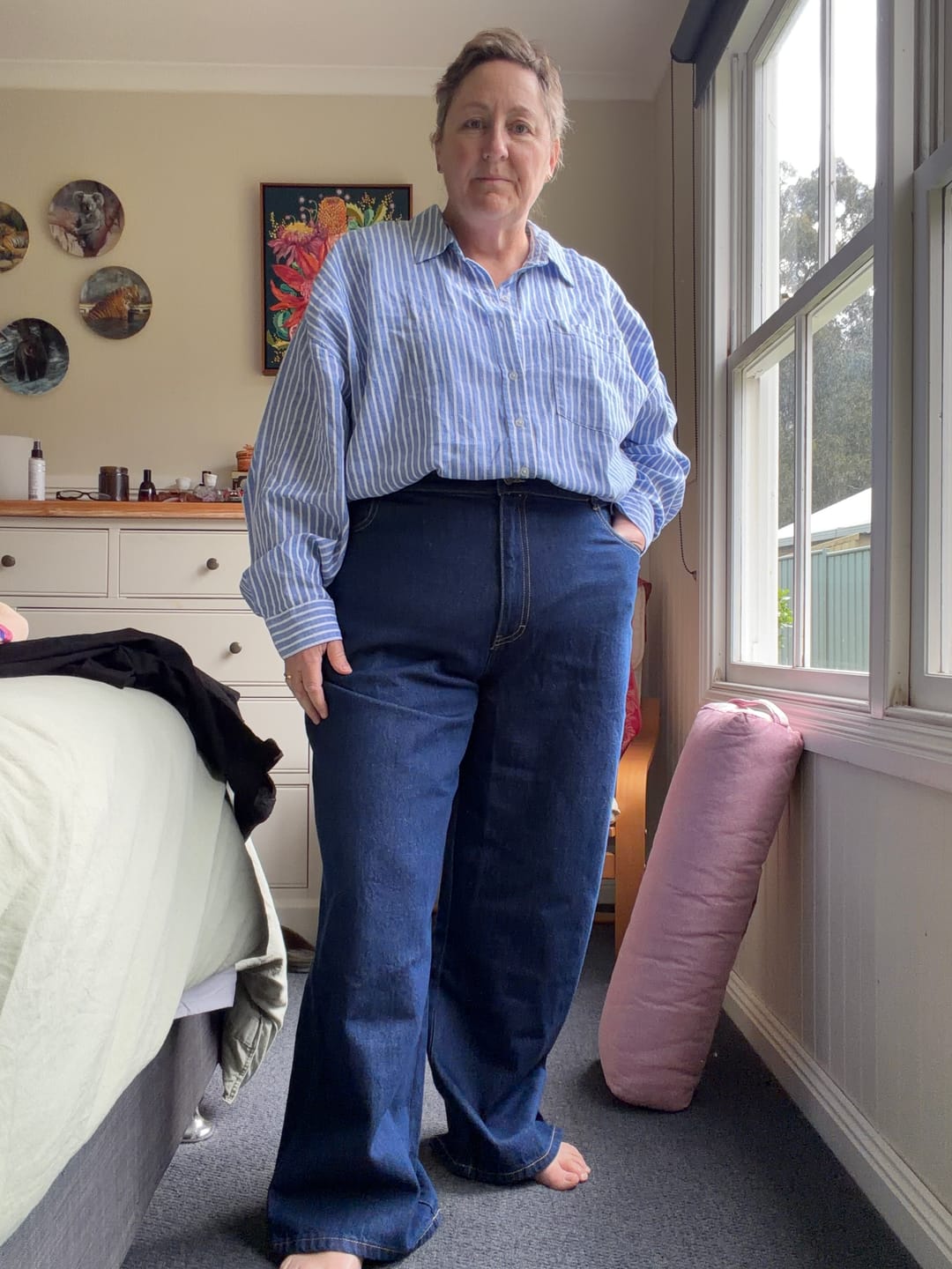 Customer photo review of Denim Mum Jeans