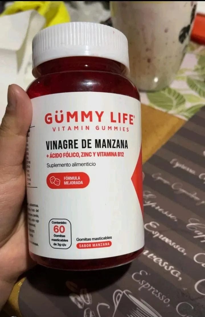 Customer photo review of GOMITAS DE VINAGRE DE MANZANA