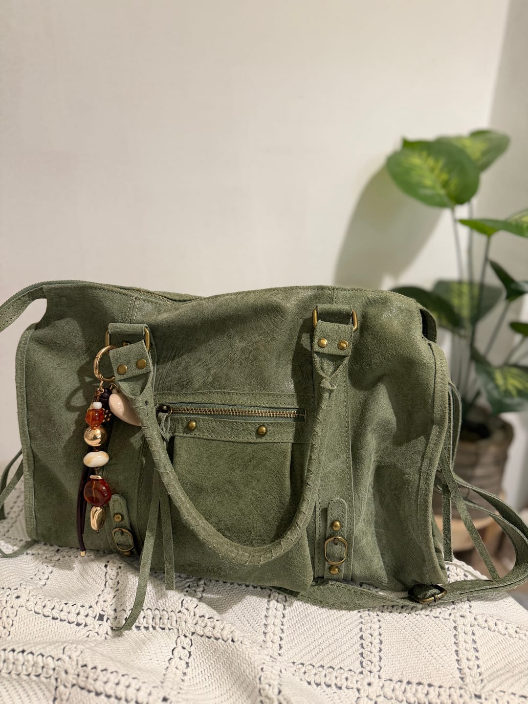 Customer photo review of It girl bag matcha
