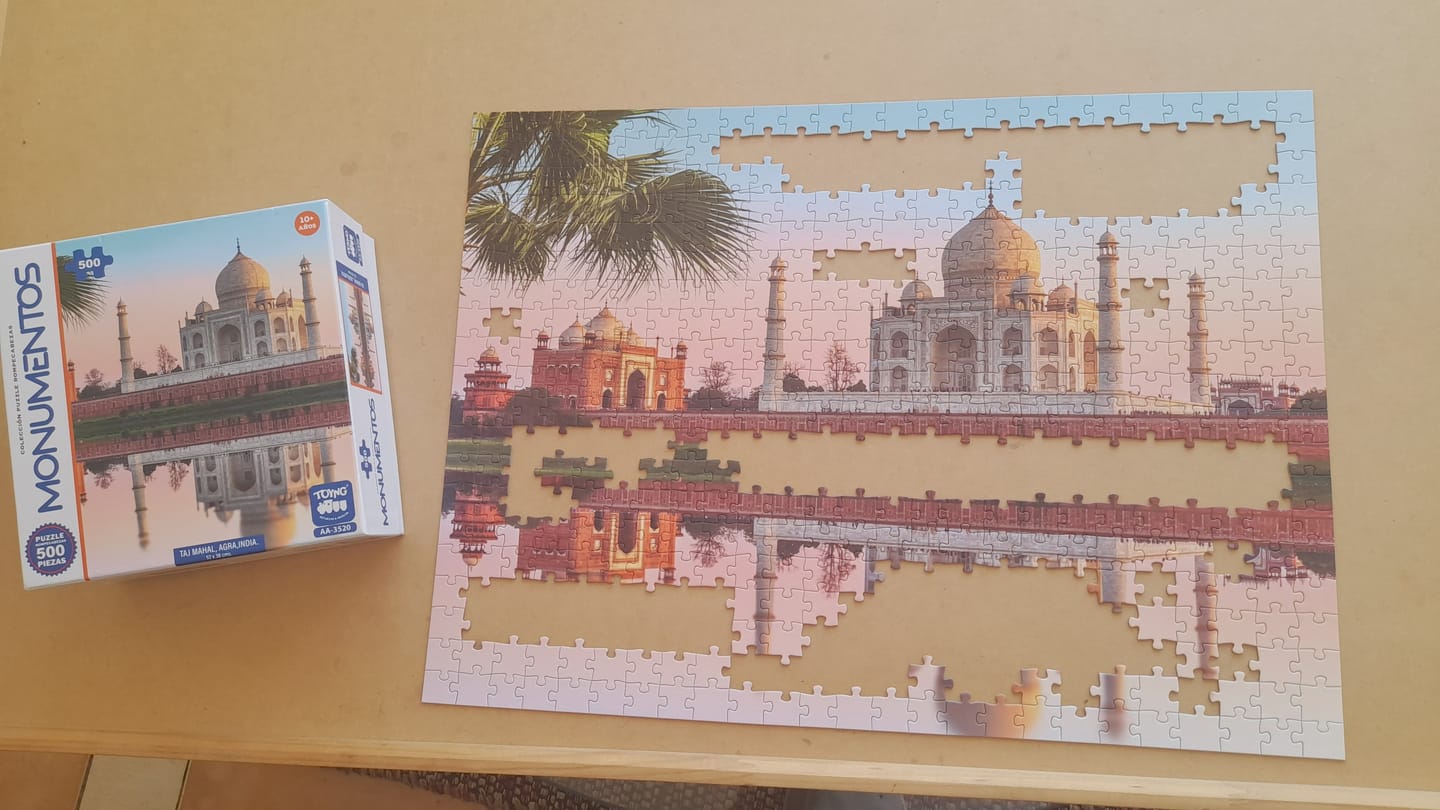 Customer photo review of Puzzle Rompecabezas Taj Mahal (500) Piezas - Toyng