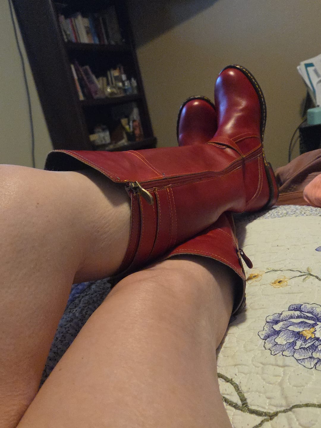 Customer photo review of Scarlet Charm Buckle Boots