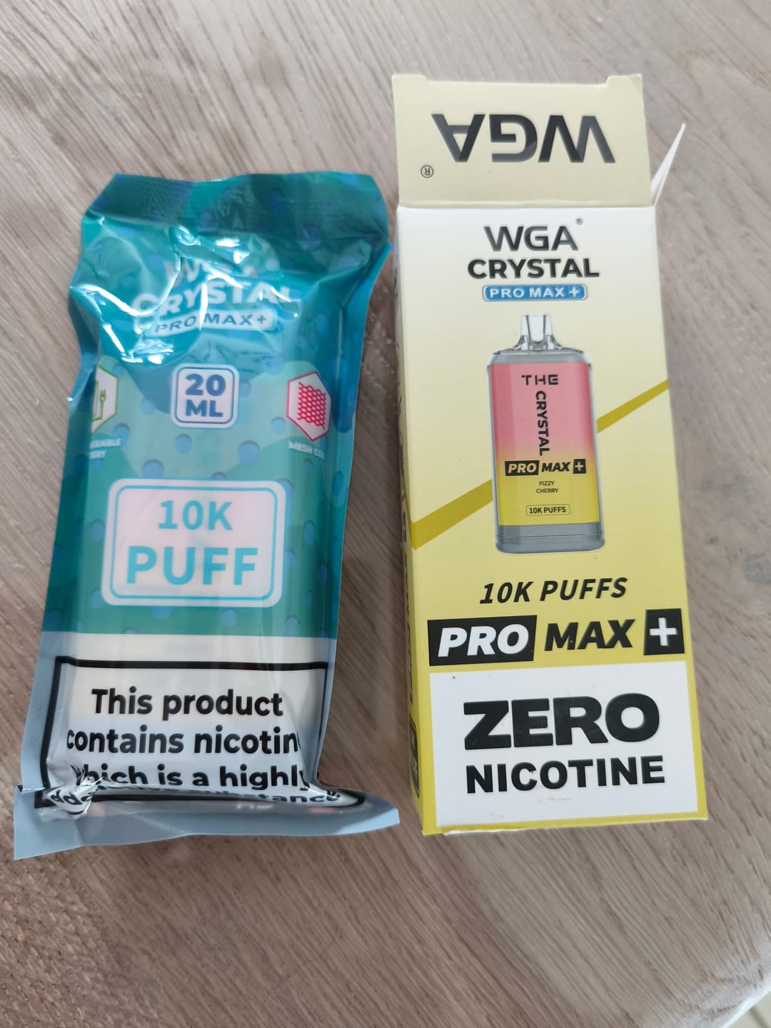 Customer photo review of Crystal Pro Max+ 10000 Puffs ZERO NICOTINE Disposable Vape (Box of 10)