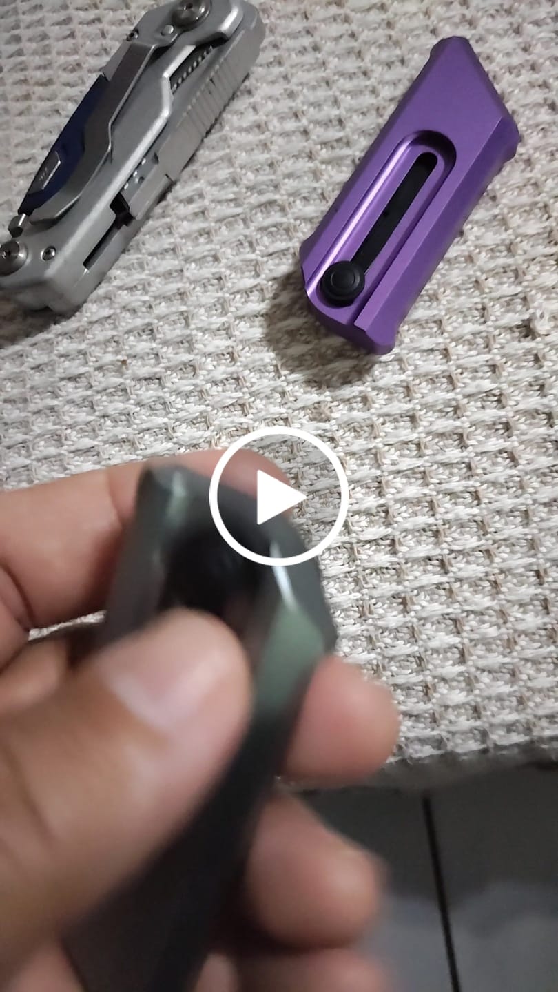 Customer video review of Chaves Knives C.H.U.B Slipper Gray Aluminum (CHAV14673)