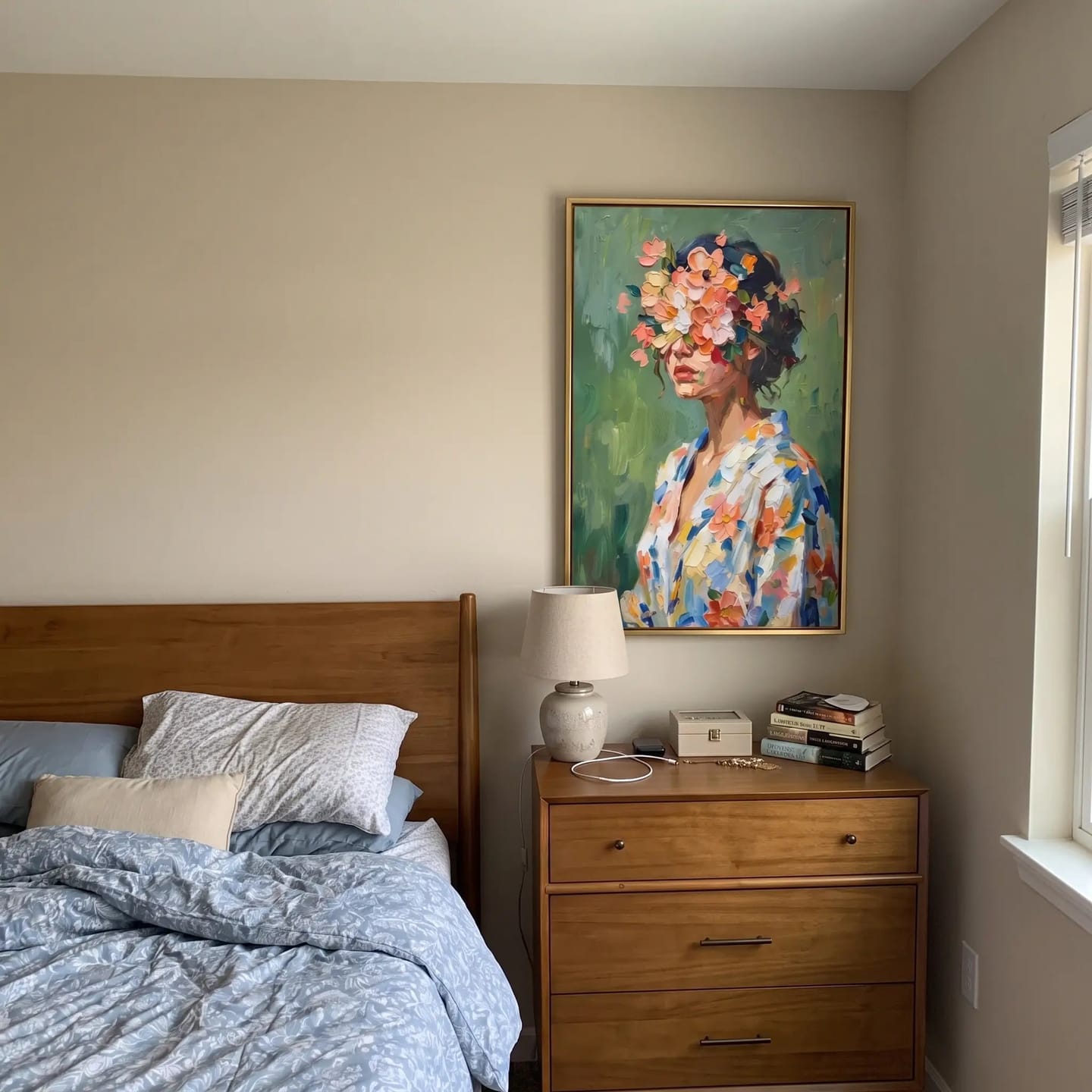 Customer photo review of Portrait Art Floral Figures in Profile #PR416