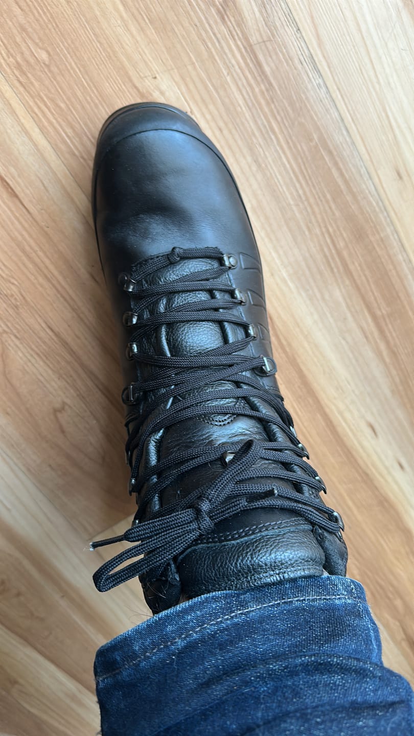 Customer photo review of Scarponi Esercito Tedesco Rigenerati Qualità Premium Gold – Meindl Elite PRO & HAIX U132 in Vera Pelle Gore-Tex