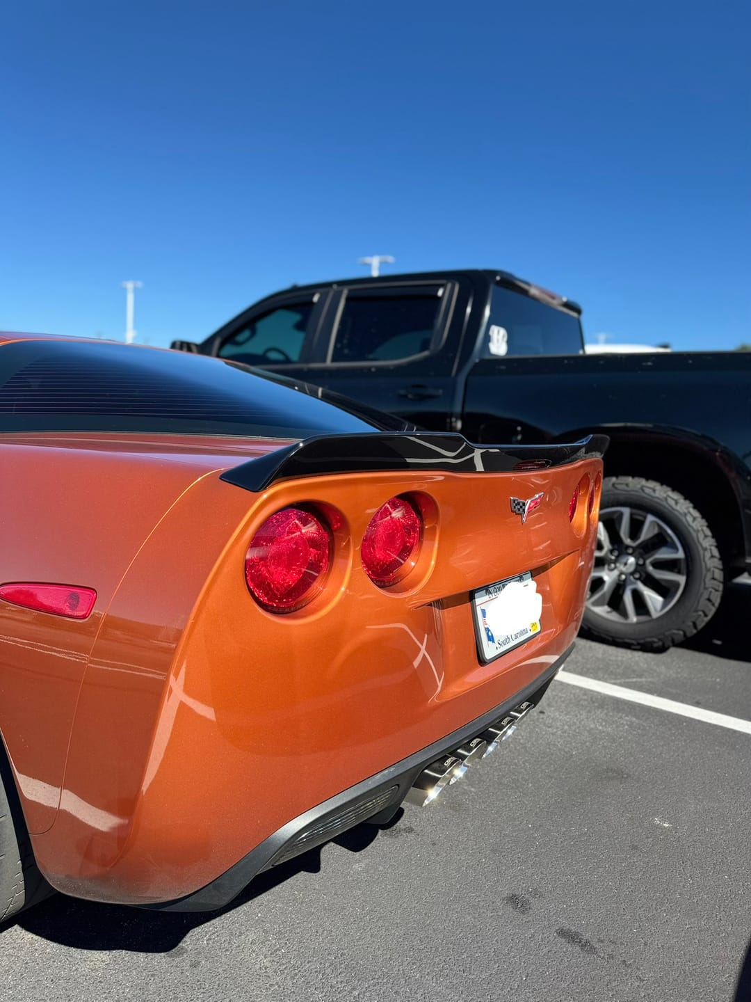 Customer photo review of Corvette C6 ZR1 Extended Rear Trunk Spoiler
