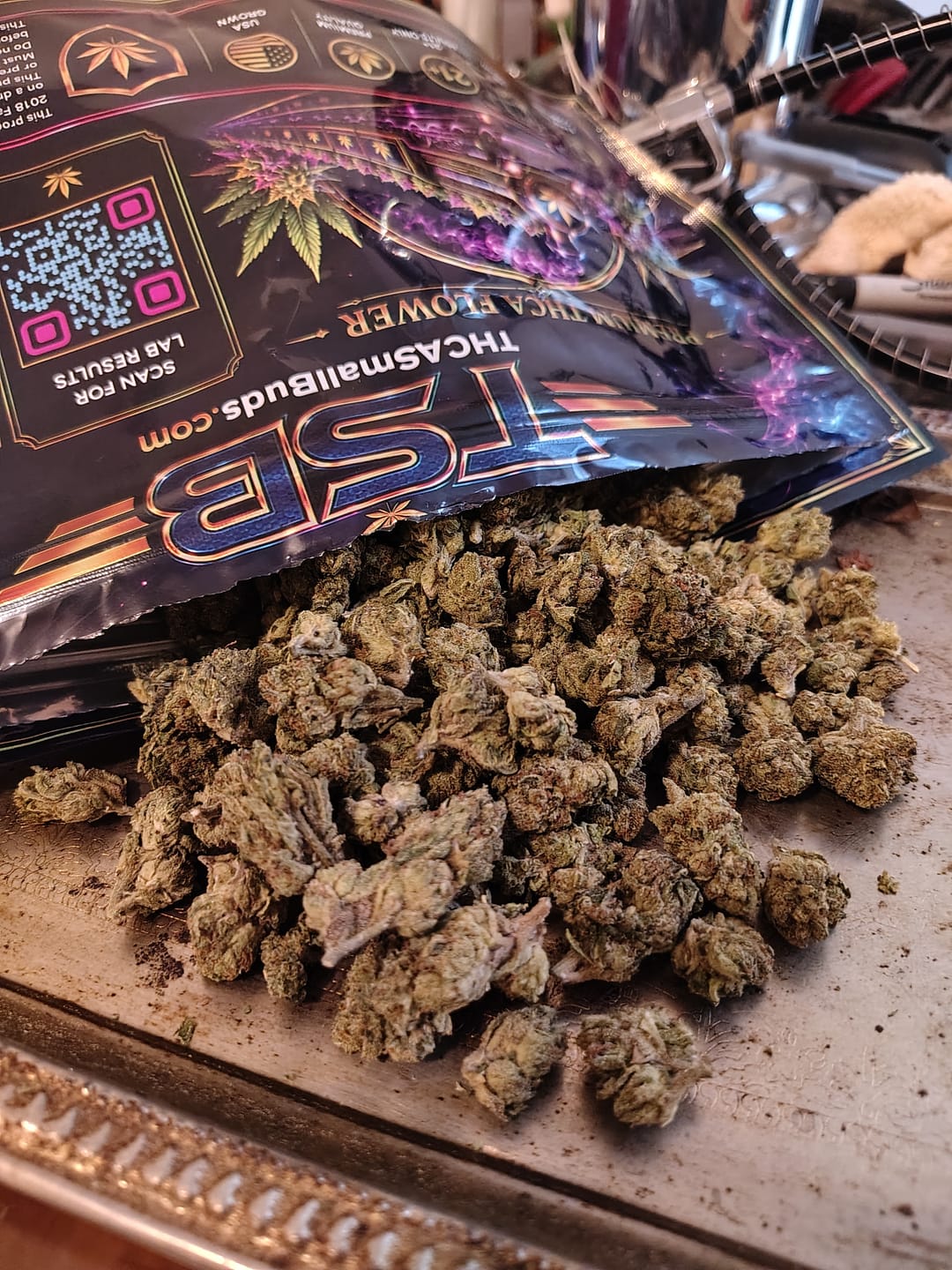 Customer photo review of Cheap THCA Flower Quarter Pound