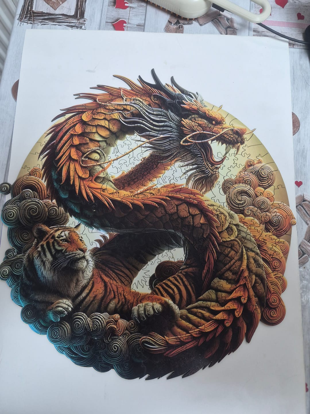 Customer photo review of Kaplan ve Ejderha - Ahşap Puzzle