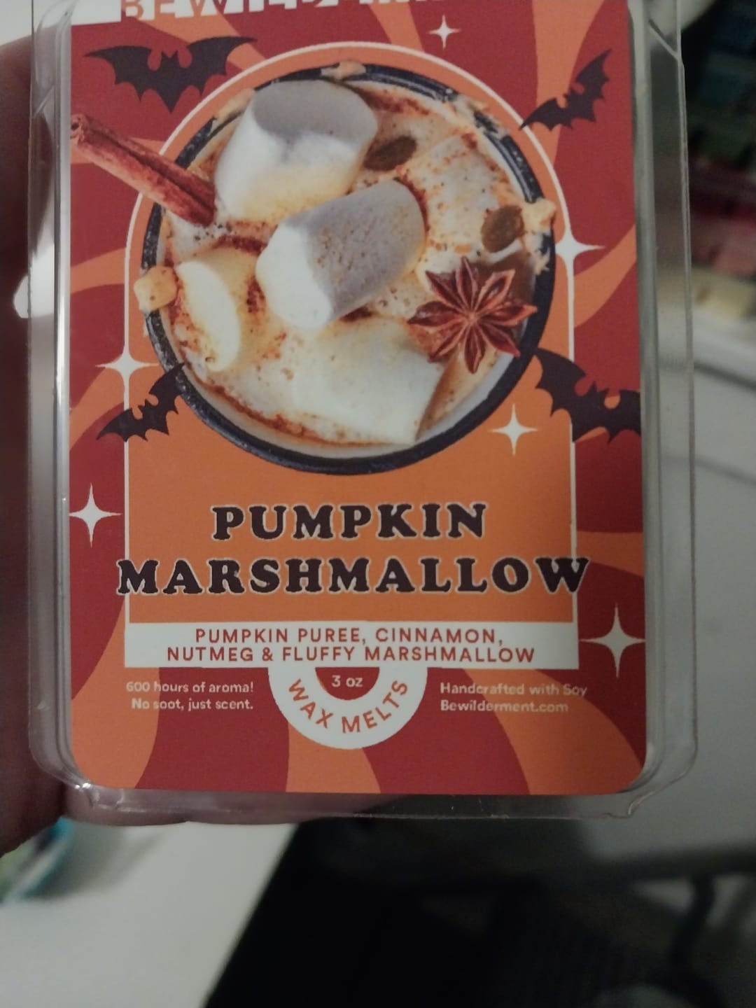 Customer photo review of Pumpkin Marshmallow Wax Melts