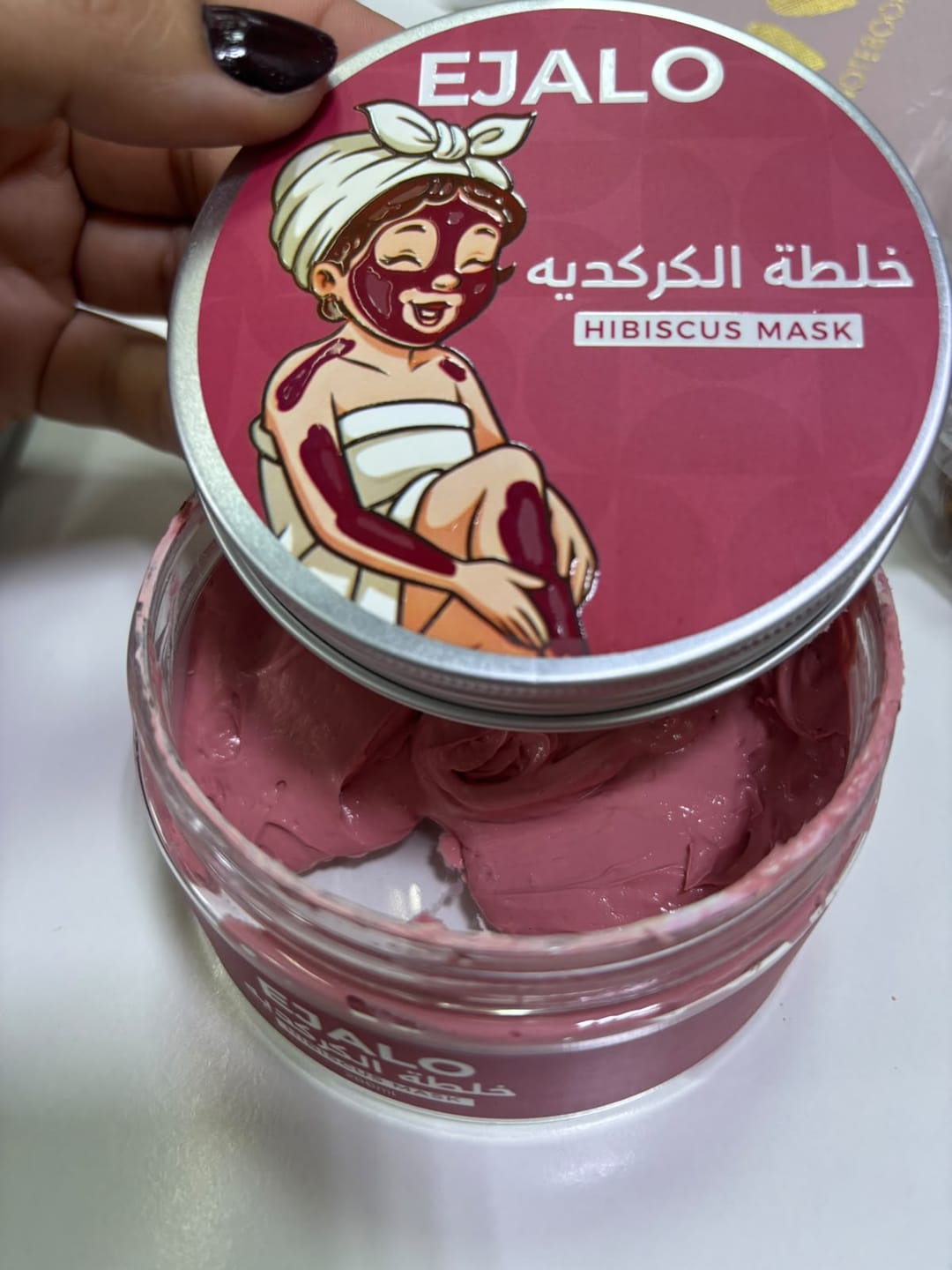 Customer photo review of Hibiscus Mask - 200ml
