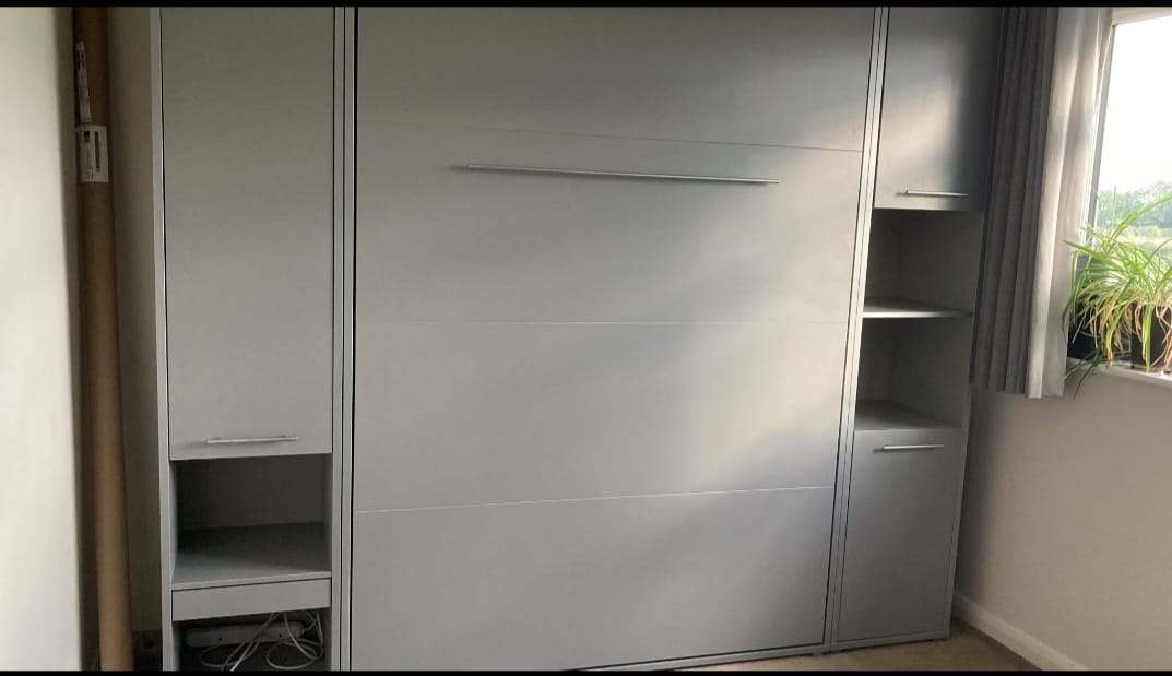 Customer photo review of CP-01 Vertical Wall Bed Concept Pro 140cm with Storage Cabinets