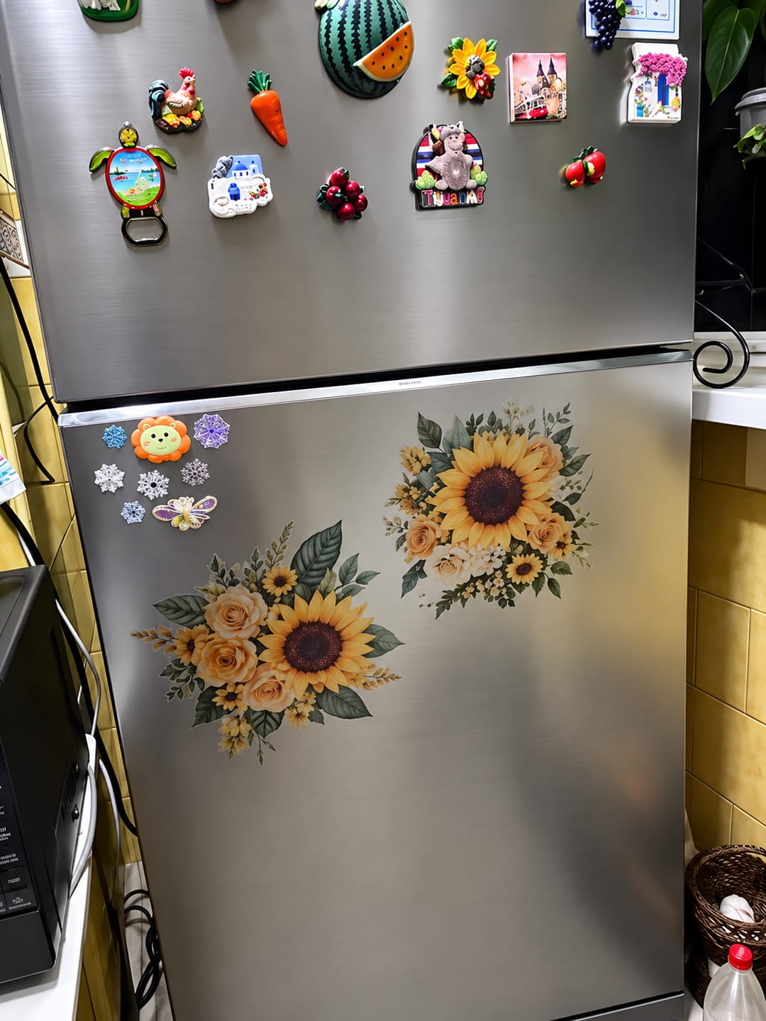 Customer photo review of Adhesivos Florales Decorativos para Inodoro