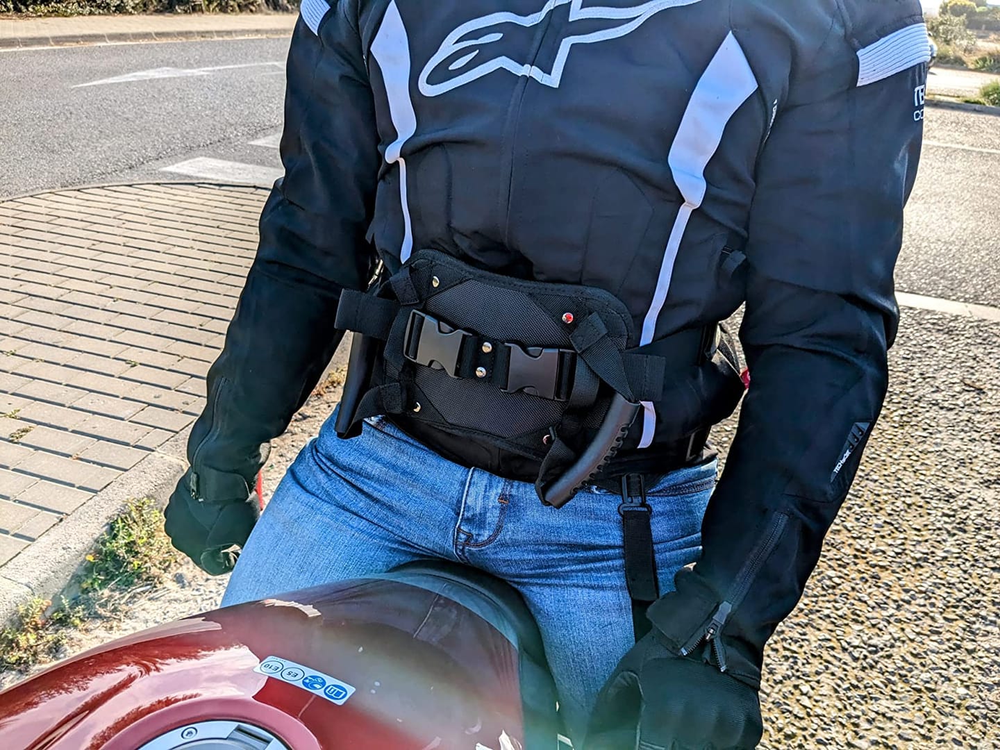 Customer photo review of Motorcycle Passenger Belt™