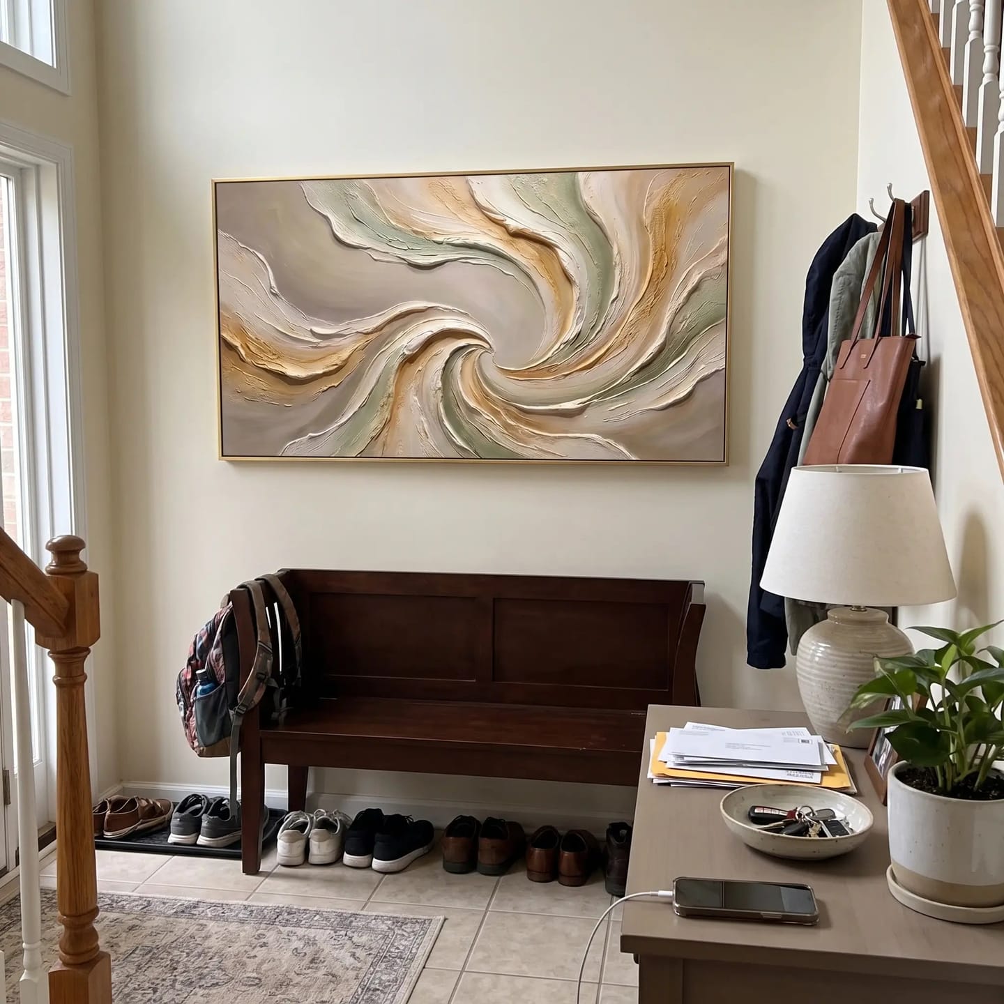 Customer photo review of Textured 3D Flowing Centered Motion #TE129