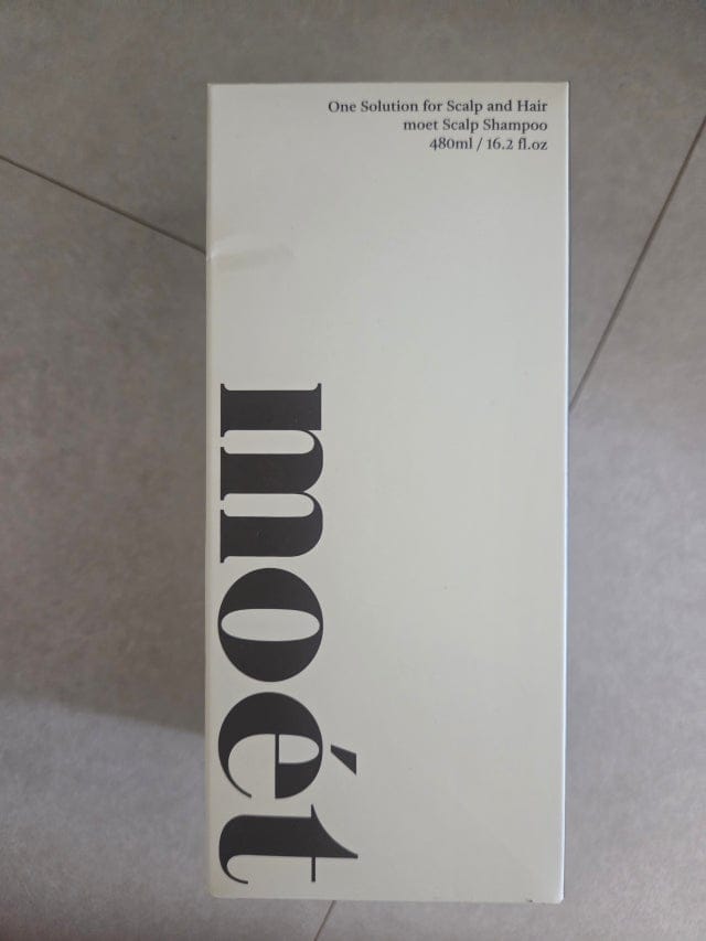 Customer photo review of moét Scalp Shampoo — Sulfate-Free Scalp Care 480ml