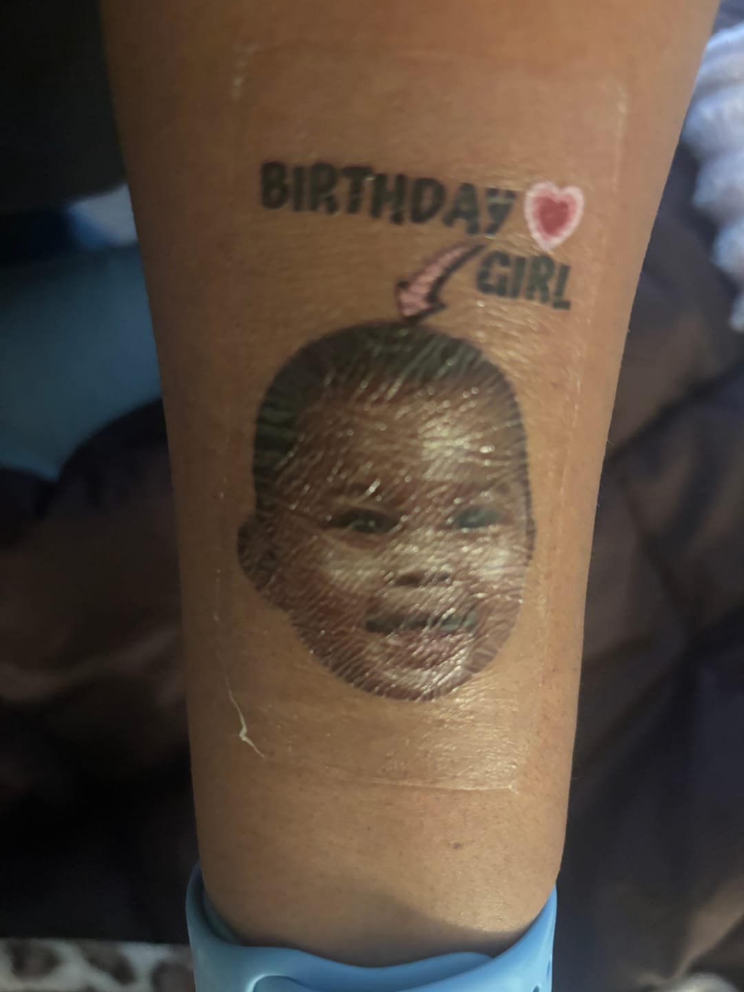 Customer photo review of Custom Photo Face Cupcake Toppers