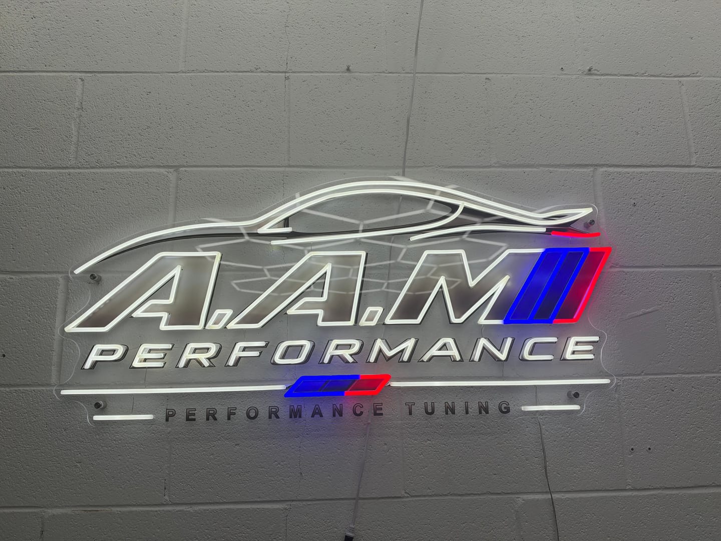 Customer photo review of Artashes Aru Logo | LED Neon Sign