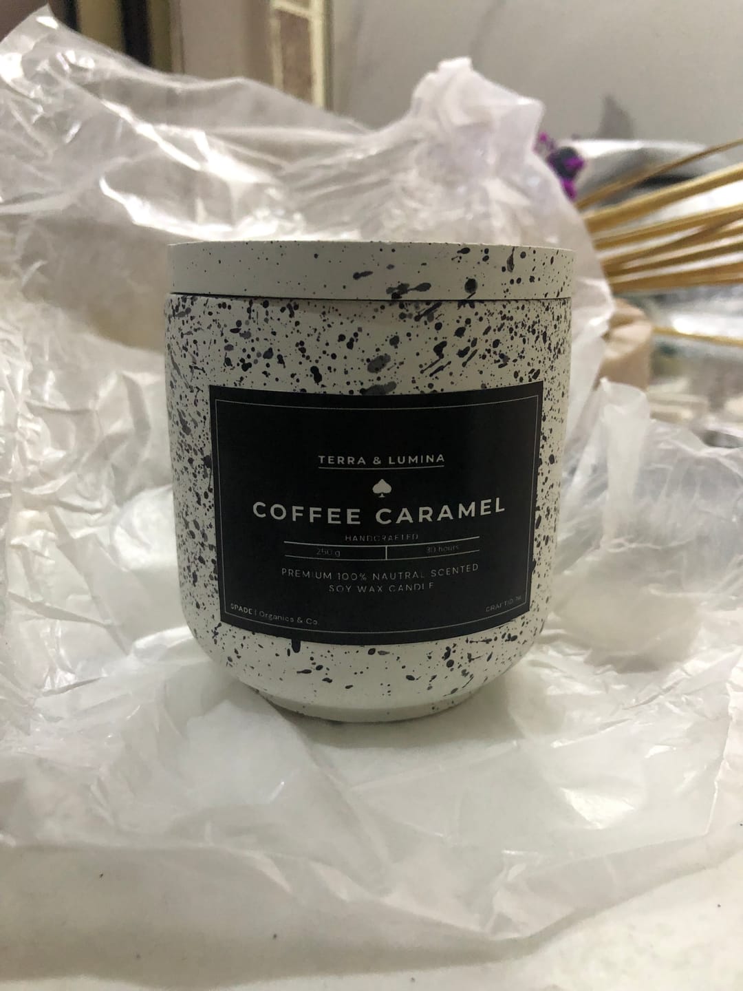 Customer photo review of Lavender Candle Jar (Limited Edition)