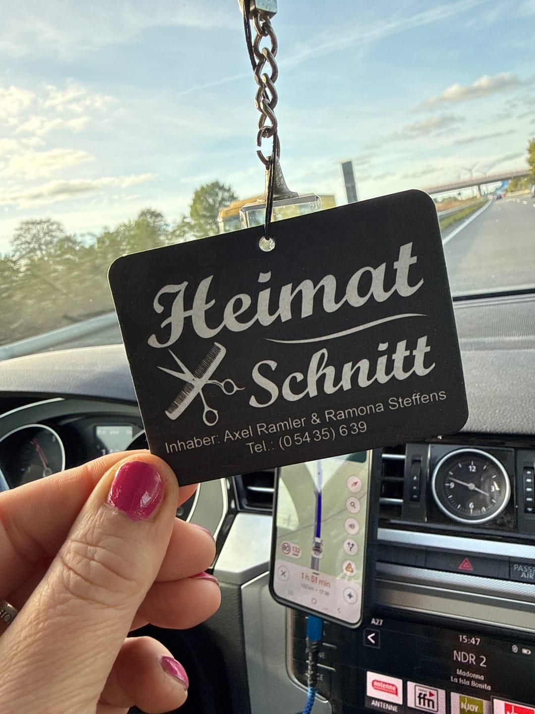Customer photo review of Duftbäume mit deinem Logo