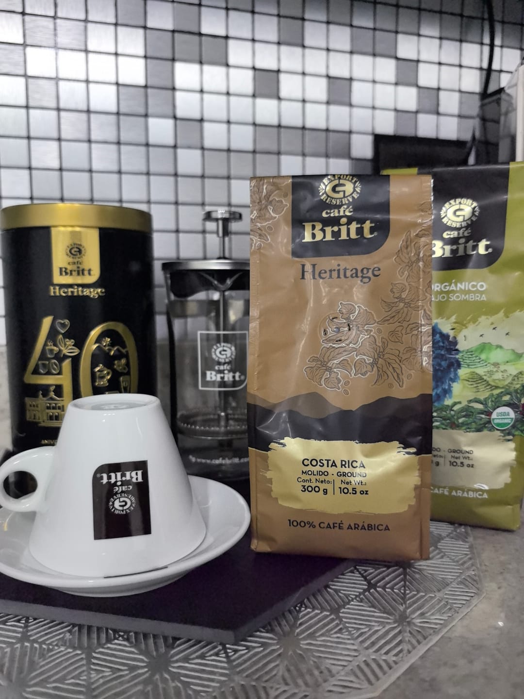 Customer photo review of Café Britt Orgánico Bajo Sombra Molido